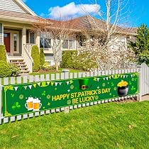 GIORNO DI SAN Patrizio Gigante Irlandese Trifoglio Sole Irlanda Costume