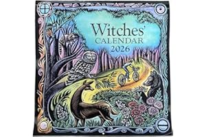 GALER Witches Calendar 2026, Witch Calendar 2026, Witch Monthly Wall Calendar, Hangable Family Planner & Daily Organizer, For Living Room, Home, Bedroom, Workplace (1PCS)