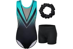 ZNYUNE Fille Justaucorps Gymnastique Danse Classique sans Manches