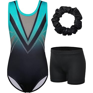 Justaucorps Scintillant Sans Manches Pour Fille - Gymnastique, Patinage, Ballet - Taille 6 à 16 Ans - 85% Polyester, 15% Élasthanne