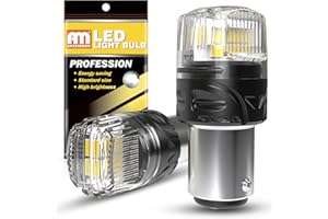 ANTEMOON P21/5W 1157 BAY15D Lampadine LED 12V Ampia Tensione 8 Watt Super Luminoso 6000K Bianco Auto Lampada 1016 1034 2357 per Luci Posizione, Luce Retromarcia, Luci Posteriori, Luce Freno, 2 Pezzi