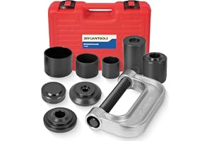 DAYUAN YT1040 kulledspress och U-joint borttagningsverktyg med 4x4 adaptrar för de flesta 2WD- och 4WD-bilar samt lätta lastbilar, röd.