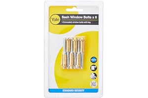 Yale Locks P6P119 Sash Window Bolts (Pack of 6)