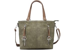 SAVVY STREET Medium Size Classic Designer Handbags for Women Beautiful Ladies Top Handle Fashion Grab Bag with Long Detachable Adjustable Shoulder Strap.