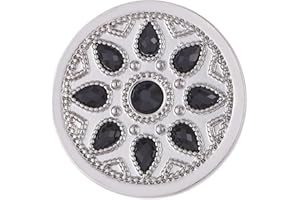 Morella Women's Amulet Coins 33 mm Zirconia Stones