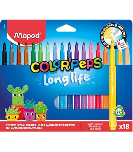 12 crayons de couleur - Coloriage - Avec embout gomme - Maped - Oops Color Pep's - Beaux-arts 12 crayons de couleur - Coloriage - Avec embout gomme - Maped - Oops Color Pep's - Beaux-arts