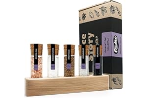 ‎FOODICO Foodico Salz Gewürze Geschenkset I Feinschmecker Probierset mit Gourmet Salzen I Geschenkidee I Feinkost Geschenkbox mit Premium Salz