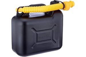 Cartrend 7740055 Reserve Kraftstoff-Kanister, PVC, UN-Zulassung, 5 Liter, Farblich sortiert, Schwarz