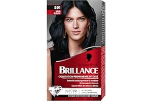 Brillance - Schwarzkopf - Coloration Cheveux Permanente Intense - Eclat Diamant - Couverture Parfaite des Cheveux Blancs - Masque Soin Fixateur de Couleur - Eclat de Nuit Noir Bleuté 891