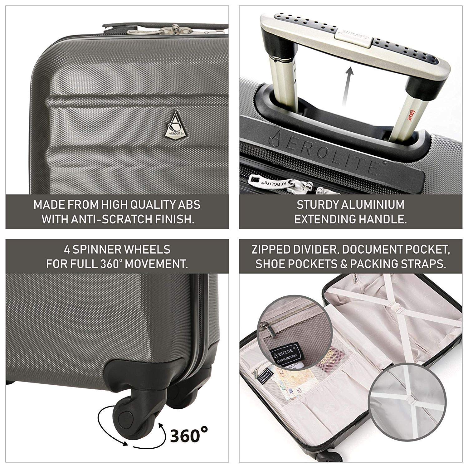 Zaino Seven Trolley Ryanair Easyjet Flybe Set Of Cabin Approved