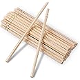 Swastha Hygiene (8 inch - 100 pcs) Wooden Disposable Beverage Stirrer Sticks, Drink,Cocktail,Coffee/Tea Bamboo Stirrer for Bar,Coffee Shops,Restaurants and Cafeterias