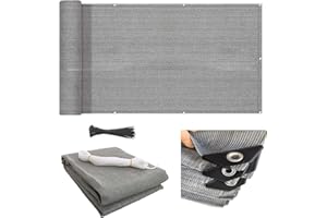 NkHui Balcony Privacy Screen,150g/m² Privacy Netting, Weatherproof HDPE Privacy Protector Balcony Cover for Small Swimming Pools Gardens Backyard Deck Patio Balcony Fence Porch