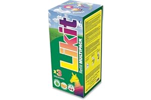 Likit Horse Lick - Ricarica Grande da 650 g, Mela, Banana e Ciliegia, 3 x 650 g