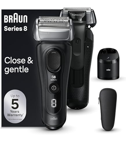 Braun Series 9 PRO+ 9517s Electric Shaver, Load Base, Dry & Wet