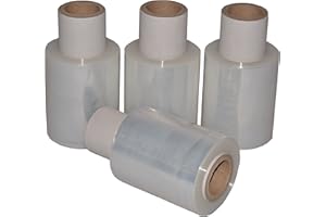 Freiziel® 40 Mini-Rollen Beste-Folie Stretchfolie 23my 100mmx150m - 0,370 Kg Handfolie Wickelfolie (transparent)