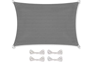 CelinaSun Voile d'ombragePare-Soleil Jardin Balcon Polyéthylène HDPE Respirant Rectangle 3 x 4 m Anthracite