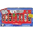 Tech Deck - 25th Anniversary Pack of 8 Finger Skateboards from the Coolest Skate Brands of the Last 25 Years Accessories: Dude Skater Collectible Figure, Sticker Sets of Included Brands, Age 6+