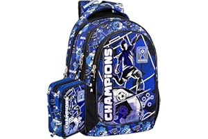 Clondo Schoolpack Zaino Scuola Elementare Con Astuccio 3 Scomparti Riempito Bambini, Bambino e Bambina