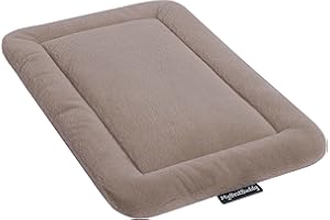 MyBestBuddy Hundekissen Komfort S Hellbraun/beige 60x40 cm, allergikerfreunlich - 40°C waschbar mit flauschigem Stoffbezug - Hundematte BZW. Hundebett für kleine Hunde, 60 x 40 cm