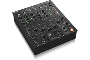 Behringer PRO MIXER DJX750 Mezclador de DJ profesional de 5 canales con efectos digitales avanzados y contador de BPM