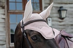 Kentucky Horsewear Wellington Velvet Pearls - Cuffia per mosche, misura full, colore Kentucky Horsewear: rosa morbida