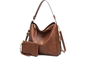 Mabecol Set Borsa Donna Grande e Piccola, Borsa Tracolla Elegante Shopping Tote con Portamonete Hobo in Pelle PU per Lavoro, Viaggio, Ufficio