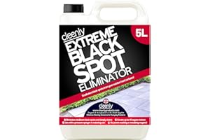 Cleenly Black Spot Destroyer - Removes Black Spots on Patios, Paving, Driveways & More - Easy to Use Fluid Removes Dirt and Grime (5 Litres)