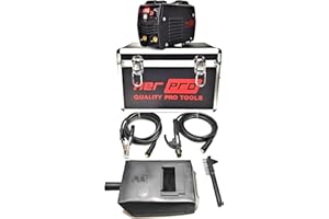 HER PRO QUALITY PRO TOOLS | Soldador Inverter Profesional MINI140XT IGBT 140amp | Valido para Generador, Autoventilado, Maleta Aluminio, LIF TIG | Máquina de Soldar Ligera, Portatil y Facil de Usar
