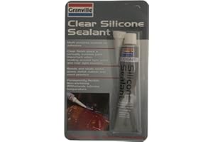 GRANVILLE GV0374 Silicone Sealant, 40 g, Clear