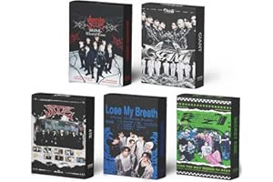 ZHENGGE 5 Pack/275 Pcs Stray Kids Lomo Card Kpop Photocards Greeting Card with Postcards Box