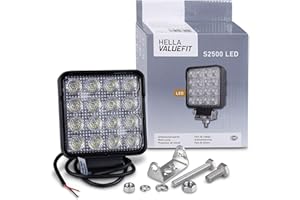 ‎HELLA Hella 1GA 357 106-022 Arbeitsscheinwerfer - Hella ValueFit S2500 - LED - 12V/24V - 2500lm - Anbau/Bügelbefestigung - hängend/stehend - Nahfeldausleuchtung
