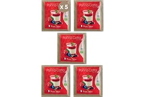 FRANCE DELICES FRANCE DÉLICES - Préparation Pâtisserie Pour Panna Cotta Bio - Dessert Ou Goûter Gourmand Et Naturel - Prêt En 5min - Fabrication Artisanale En France - 4 Pers. - 5 Sachets De 40g