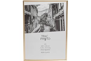 Hampton Frames BACKLOADER Affiche Certificat Cadre Photo Acrylique (sans Verre) Or A3 (29,7 x 42 cm) A3MARGLD