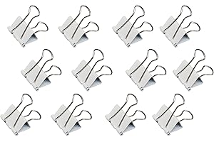 Maul Original Mauly Klemmer 19 mm, morsetto pieghevole, larghezza di bloccaggio 7 mm, 2141902, scatola 12 pezzi, bianco