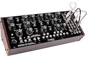 MOOG Mother-32 Semimodularer Eurorack-Analogsynthesizer mit 32-Step Sequencer, VC-Oszillator & Ladder-Filter, MIDI-In, erweitertem Patchbay, CV-Klinke