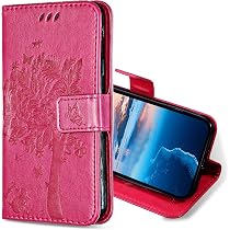KANVOOS Lederhülle Für IPhone 13 Mini – Flip Case Mit Kartenfach & Standfunktion (Blau)