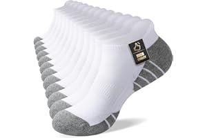 Cirorld Skarpety do biegania dla mężczyzn i kobiet, 6 par skarpet z amortyzacją, oddychające bawełniane skarpety do kostki, sportowe krótkie skarpety do chodzenia, wędrówek, jazdy na rowerze