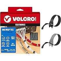 Confezione Da 50 Fascette Riutilizzabili Per Cavi | Twist Ties In Polipropilene, 20 Grandi (18 Mm) E 30 Piccole (11 Mm) - Bianche