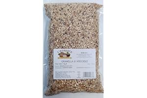 DRYFRUIT L'AGRESTE - GRANELLA DI NOCCIOLE TOSTATE - Origine ITALIA - Confezione da 1 KG Sottouovo salvafreschezza