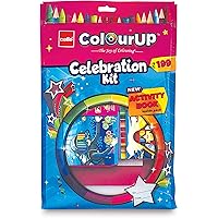 Cello ColourUP Celebration Kit - Mega Gift Pack | 15 Oil Pastels | Sketch Pens | 12 Jumbo Wax Crayons | 8 Assorted Items…
