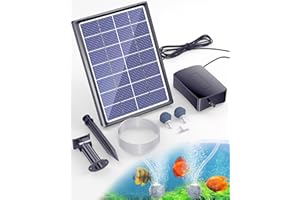 Biling 3.5W Pompe d'aérateur d'étang Solaire, aérateur d'étang extérieur, aérateur Solaire à Piles pour Aquarium de Recirculation d'eau d'étang de réservoir de Poissons Rouges de Jardin