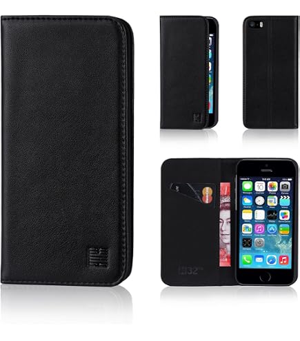 ONEFLOW Business Case Für IPhone 5/5s/SE – Klapphülle Mit Standfunktion, Kartenfach & Magnet
