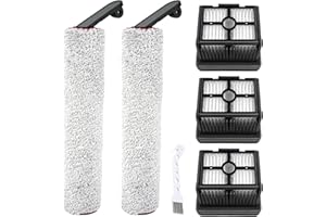 Rrochio Accessori Ricambi per Dreame H12 Pro, 2 Spazzole a Rullo 3 Filtri HEPA per Aspirapolvere Dreame H12 Dual, Lavapavimenti Accessorio di Ricambio Originale