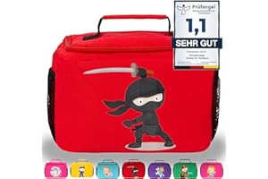 GRINSEZWERGE Tasche für Toniebox und bis zu 30 Tonie Figuren - 12 Motive | Aufbewahrung für Tonies Hörfiguren, Starterset und Zubehör | Transporttasche Tigerbox | Tragetasche für Mädchen und Jungen