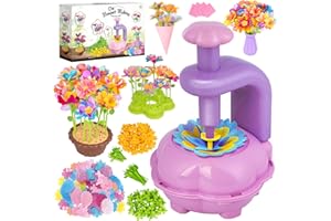EPUMP Flower Craft Kits for Kids Girls, DIY Creative Craft Set - Build Bouquet Toys, 5 6 7 8 9 10 Year Old Girl Gifts for Birthday, Christmas, Easter, Preschool, Girls Toys Age 6 7 8