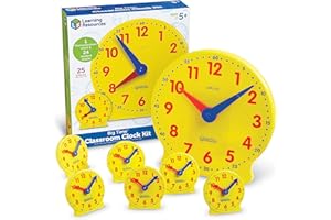 Learning Resources - LER2102 - Kit d'Horloges Big Time pour la Classe