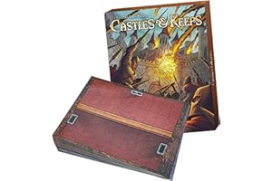 DUNGEON CRAFT: Castles & Keeps Board Game, 1000+ Fantasy Tabletop Roleplaying Game Terrain Tiles for Battle Maps, Double-Sided Dry/Wet Erase - D&D Compatible