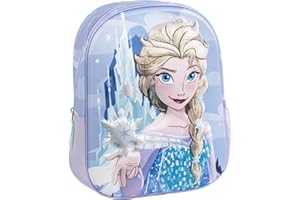 CERDÁ LIFE'S LITTLE MOMENTS Mochila Escolar Frozen Elsa Original Disney para Niñas con Diseño de Copo de Nieve | Mochila Frozen Infantil Preescolar y Primaria Ligera y Resistente