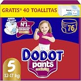 Dodot Diaper-Baby Brief Activity Size 5 (11-17 kg), 76 Diapers | 360&deg; adjustment helps prevent leaks, extra soft and easy to
