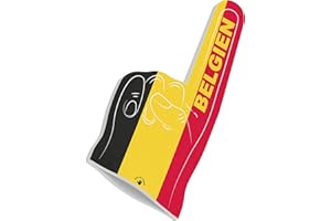 HIGH FIVE FINGERS Championnats d’Europe&Championnats du Monde, Drapeaux Olympiques | Main en Mousse pour competitions, stades événements Sportifs | Taille Unique 44x22x2,5 cm